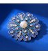 XSB255 - High-End Exquisite Blue Flower Brooch